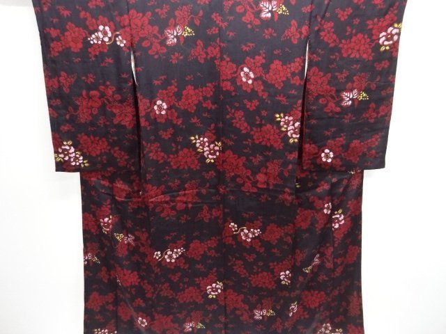 Japanese Kimono / Chirimen Kinsha Silk